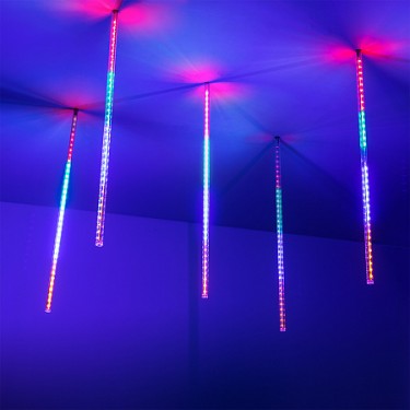 Светодиодная гирлянда тающие сосульки ARD-ICefaLL-CLASSIC-D12-500-5PCS-CLEAR-72LED-LIVE RGB (230V, 6W)