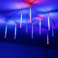 Светодиодная гирлянда тающие сосульки ARD-ICefaLL-CLASSIC-D12-200-10PCS-CLEAR-32LED-LIVE RGB (230V, 10.5W)