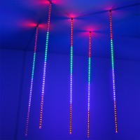 Светодиодные тающие сосульки ARD-ICefaLL-CLASSIC-D12-1000-5PCS-CLEAR-120LED-LIVE RGB (230V, 11W)