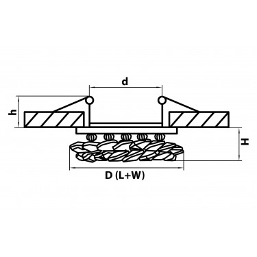 Встраиваемый светильник Lightstar Onora 030302 Встраиваемый светильник Lightstar Onora 030302