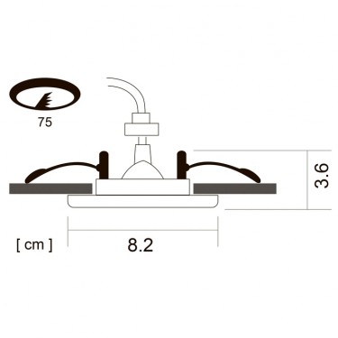 Встраиваемый светильник Aqua GU10 A5440PL-1WH