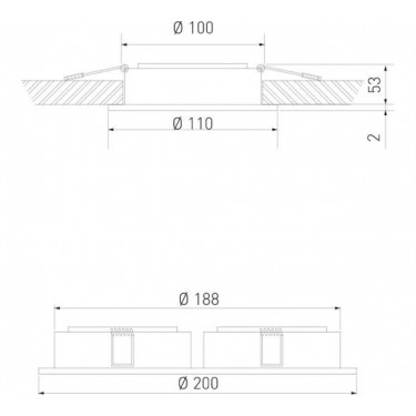 Алюминиевый светильник Sofit 1071/2 MR16 WH белый