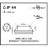 Встраиваемый светильник IP44 GU5.3 Damla 370388