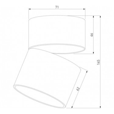 Светильник поворотный Rolly 25112/LED 9W 4000K черный