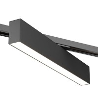 Трековый поворотный светильник 10W 3000К черный DK6430-BK