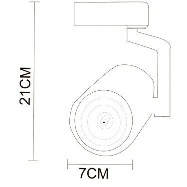 Трековый светильник Traccia 20W 4000K белый A2320PL-1WH