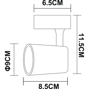 Трековый светильник Amico 10W 4000K белый A1810PL-1WH