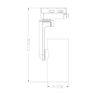 Трековый светильник Bucho GU10 черный A2668PL-1SS