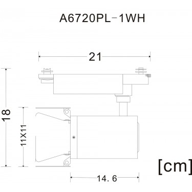 Трековый светильник Falena 10W 4000K белый A6720PL-1WH Трековый светильник Falena 10W 4000K белый A6720PL-1WH