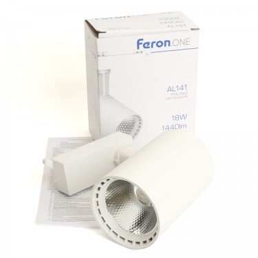 Трековый светильник 18W 4000K белый Feron.ONE AL141 48712