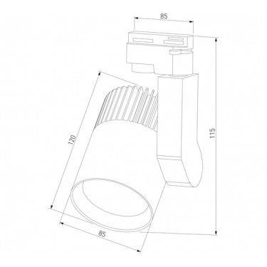 Трековый светильник Accord LTB17 20W 4200K белый Трековый светильник Accord LTB17 20W 4200K белый
