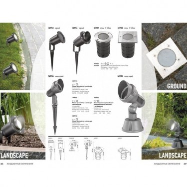 Уличный тротуарный светильник Ground GU10 369951