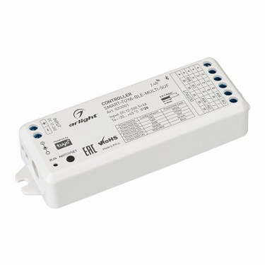 Контроллер SMART-TUYA-BLE-MULTI-SUF (12-24V, 5x3A, RGB-MIX, 2.4G)