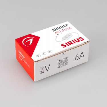 Диммер ARL-SIRIUS-TUYA-RGB-SUF Slim (12-24V, 3x2A, 2.4G)
