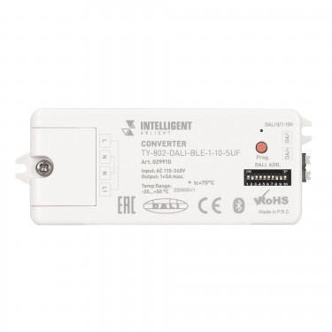 Конвертер TY-802-DALI-BLE-1-10-SUF (230V, 10A, DALI, 0-10V)