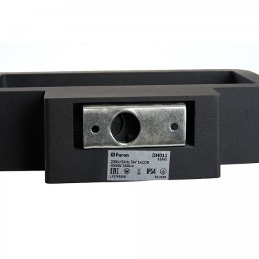 Фасадный светильник 5W 4000K черный Feron DH011 11865