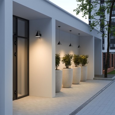 Уличный настенный светильник Bevel 35184/D 12W 4000К