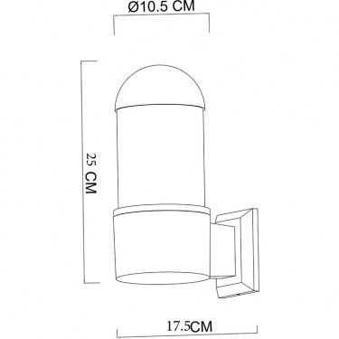 Настенный светильник Coppia E27 черный A5217AL-1BK