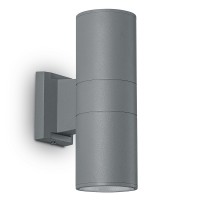 Уличный настенный светильник 2×15W 3000K серый Feron DH0708 11664 Уличный настенный светильник 2×15W 3000K серый Feron DH0708 11664