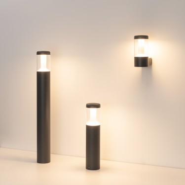 Уличный светильник LGD-STEM-WALL-10W Warm3000 (GR, 185 deg, 230V)