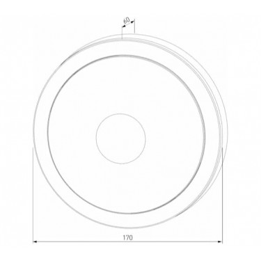 Пылевлагозащищенный светильник Circle LTB51 15Вт 6500К черный Пылевлагозащищенный светильник Circle LTB51 15Вт 6500К черный