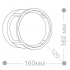 Настенный светильник 12W 4000К черный Feron DH107 06349