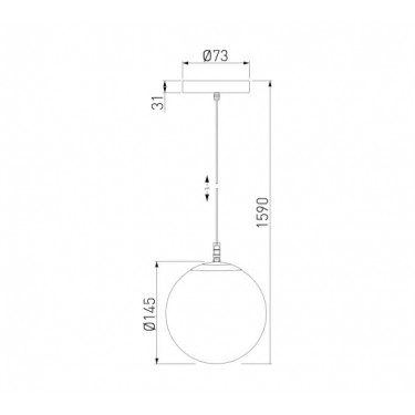 Уличный подвесной светильник Sfera H 35158/H E14 черный