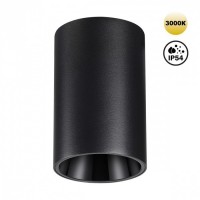 Влагозащищённый светильник Recte 10W 3000К черный 359418