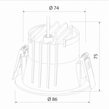 Влагозащищенный светильник IP54 35131/U 4000К белый