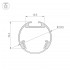 Подвесной круглый профиль 2000x18.5x15.2мм ROUND-D18-2000 ANOD