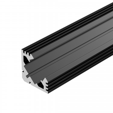 Угловой профиль для лент 2000x19x19мм PDS45-T-2000 ANOD Black Угловой профиль для лент 2000x19x19мм PDS45-T-2000 ANOD Black