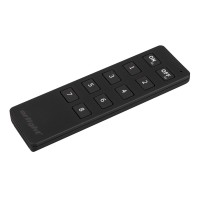 Кнопочный радиопульт черного цвета SMART-R8-DIM (8 зон, 2.4G)