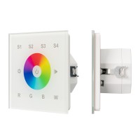 Настенная стеклянная панель DALI-113-1G-RGBW-IN White (Bus, Sens)