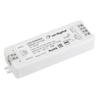 Диммер для монохромной ленты SMART-D3-DIM (12-24V, 8A, 2.4G) Диммер для монохромной ленты SMART-D3-DIM (12-24V, 8A, 2.4G)