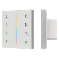 Встраиваемая сенсорная панель Sens SMART-P22-RGBW White (12-24V, 4x3A, 2.4G)