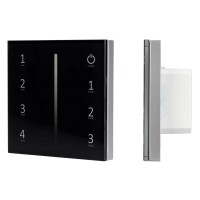 Встраиваемая  панель Sens SMART-P41-DIM Black (230V, 0/1-10V)