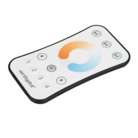 Кнопочный радиопульт с сенсорным кольцом SMART-R40-MIX (4 зоны, 2.4G)