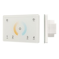 Встраиваемая панель Sens SMART-P81-MIX White (230V, 4 зоны, 2.4G)