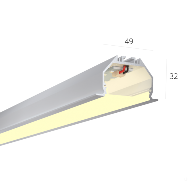 Линейный светильник LINE 4932 IN 3000mm 98W 3000K Anod
