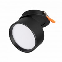 Светильник откидной LGD-POT-BUILT-R85-12W Day4000 (BK, 100 deg, 230V)