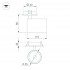 Светильник LGD-LUMOS-R55-9W Warm3000 (BK, 25 deg, 230V)