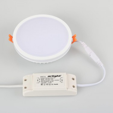 Круглый светильник с контурным свечением LTD-135SOL-20W Day White