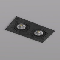 Встраиваемый светильник 2xGU5.3 черный DK3022-BK