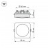 Светильник с контурным свечением LTD-80x80SOL-5W Warm White 3000K