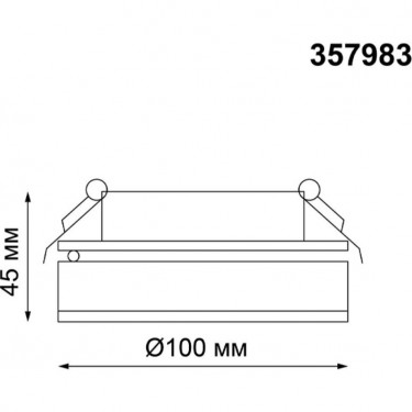 Встраиваемый светильник Groda 12W 3000K черный 357983