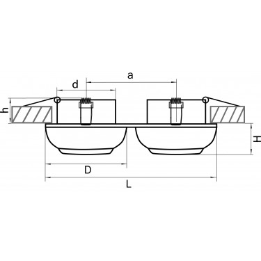 Встраиваемый светильник Lightstar Ocula 011824 Встраиваемый светильник Lightstar Ocula 011824