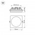 Светильник с контурным свечением LTD-96x96SOL-10W Day White 4000K