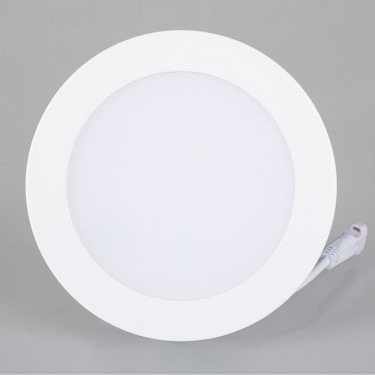 Тонкая круглая светодиодная панель DL-BL125-9W Warm White