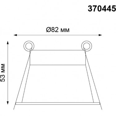 Встраиваемый светильник Butt GU10 черный 370445