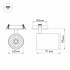 Светильник LGD-LUMOS-R62-9W Warm3000 (WH, 25 deg)